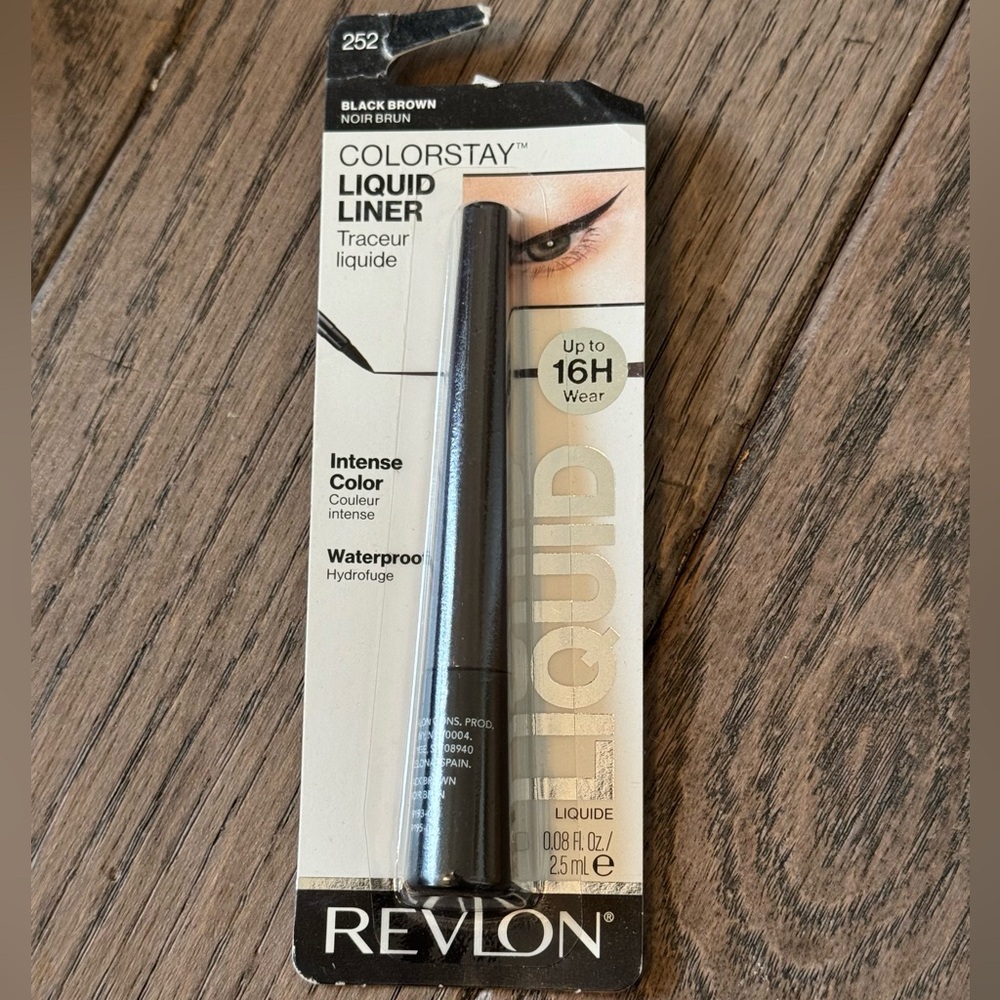 Revlon ColorStay Waterproof Liquid Liner, Black-Brown 252, 0.08 fl oz NWT